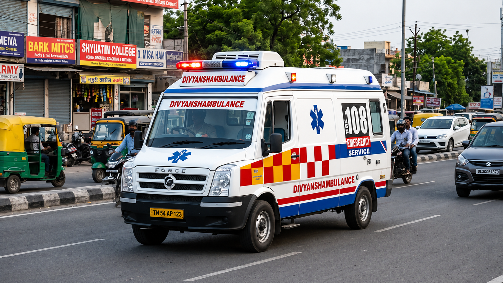 Emergency Road Ambulance